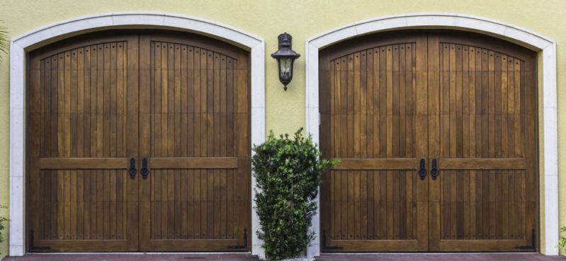 Two wooden door - Garage doors in San Francisco, CA