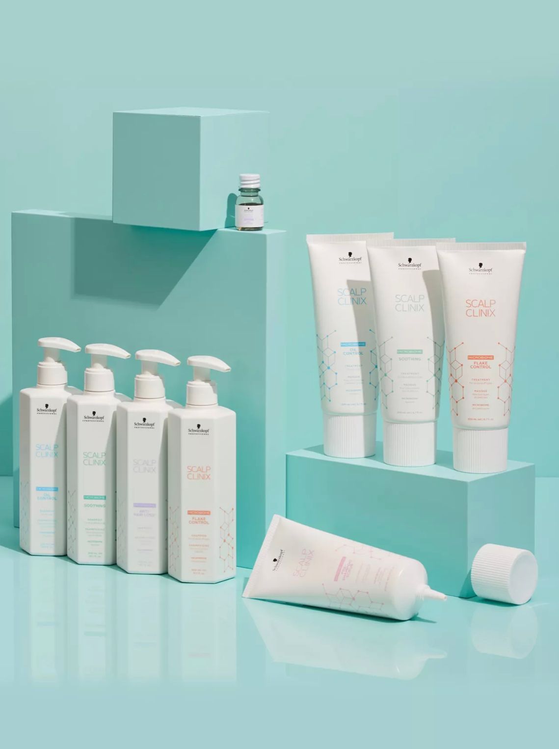 The complete range os Scalp Clinix Products by Schwarzkopf Professional
