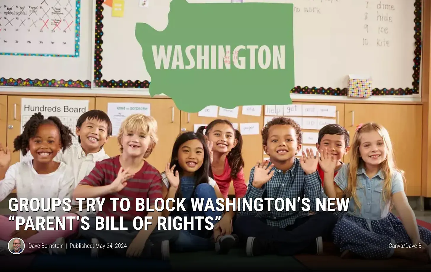 A group of children are sitting in a classroom with a sign that says washington on it.