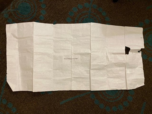 Blank COVID 19 vax insert