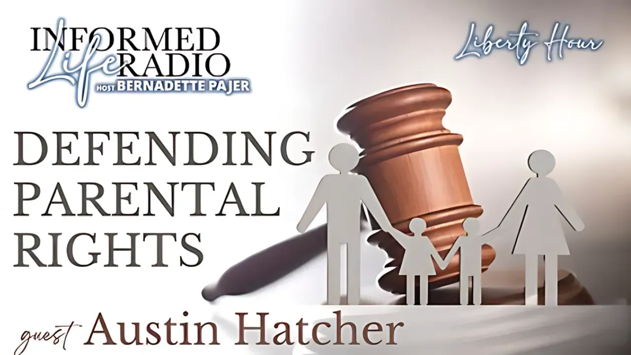 An advertisement for informed life radio defending parental rights