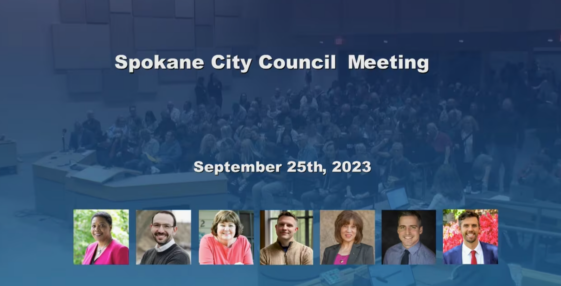 A poster for the spokane city council meeting on september 25th 2023