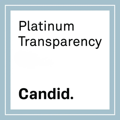 A logo for platinum transparency 2023 by candid.