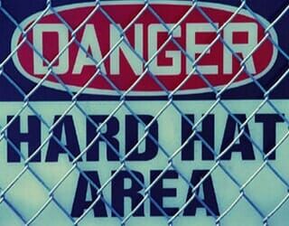 Danger Sign — Building a place for commercial gate operators in Moon, PA