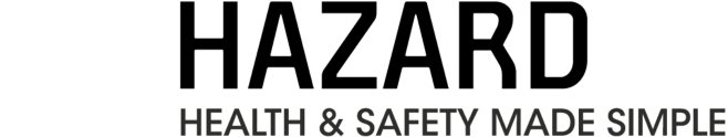 A logo for hazard health and safety made simple Statement Homes Christchurch