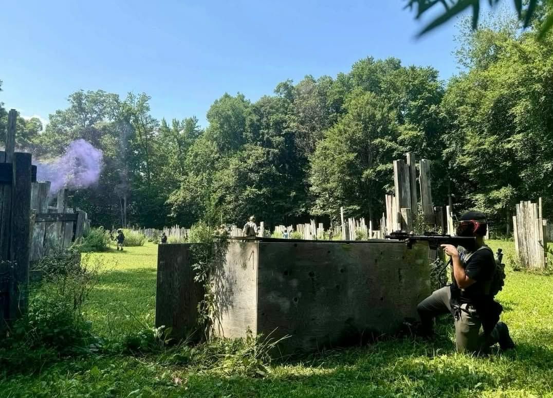 Outdoor airsoft field near Delaware at Robinhood Adventure Park