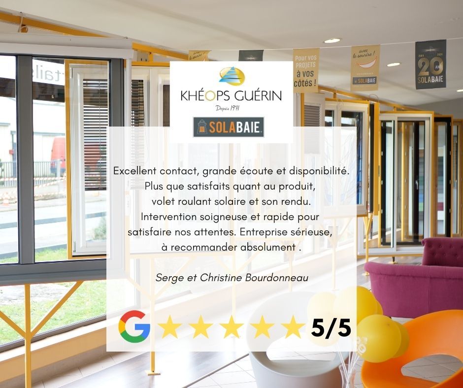 Un avis Google sur une entreprise appelée Kheops Quierin