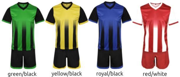 BMS Teamwear Comet Striped Football Kits
