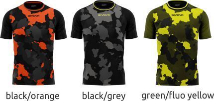 GIVOVA Maglia Uomo Army Interlock – Maniche Corte, Tessuto Traspirante, Loghi Ricamati, Ideale Per Tempo Libero E Sport