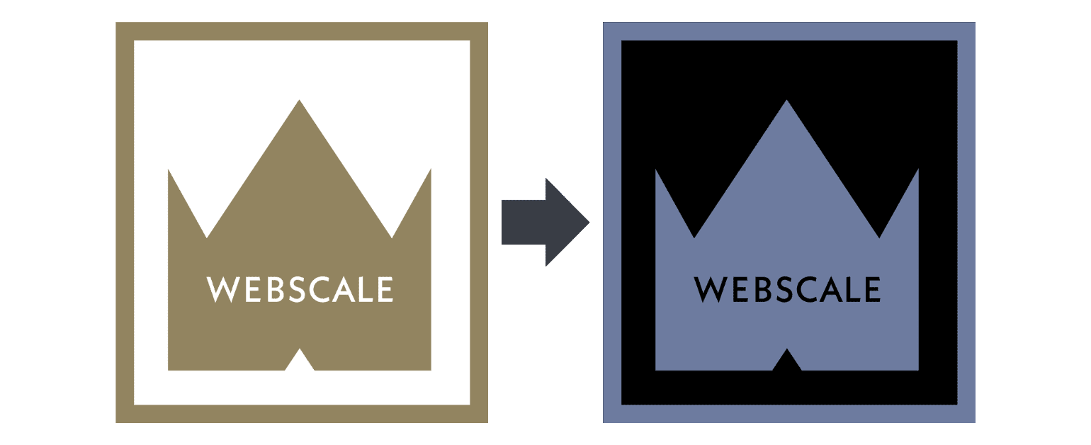 A picture of a crown that says webscale on it