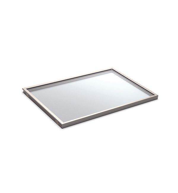 Matte Nickel Color Option for LED Glass Shelf 20 Inch Depth 