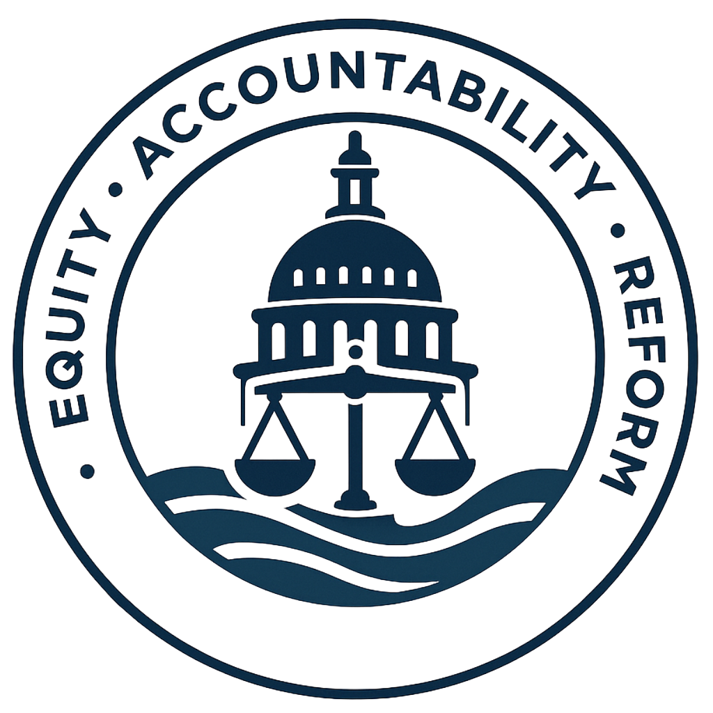 Seal with a domed building and scales; words: 