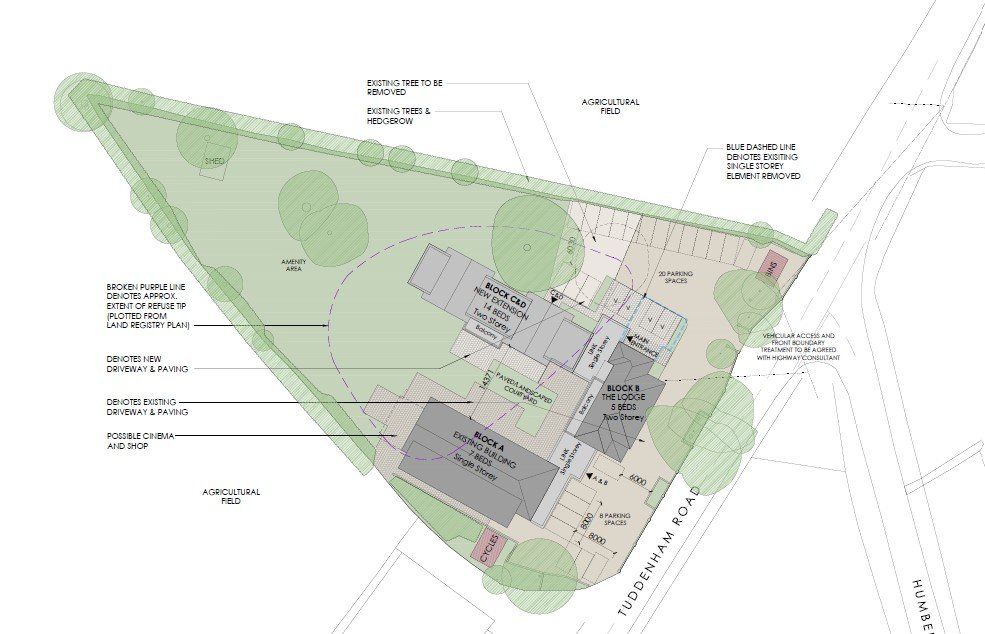 tacolneston map