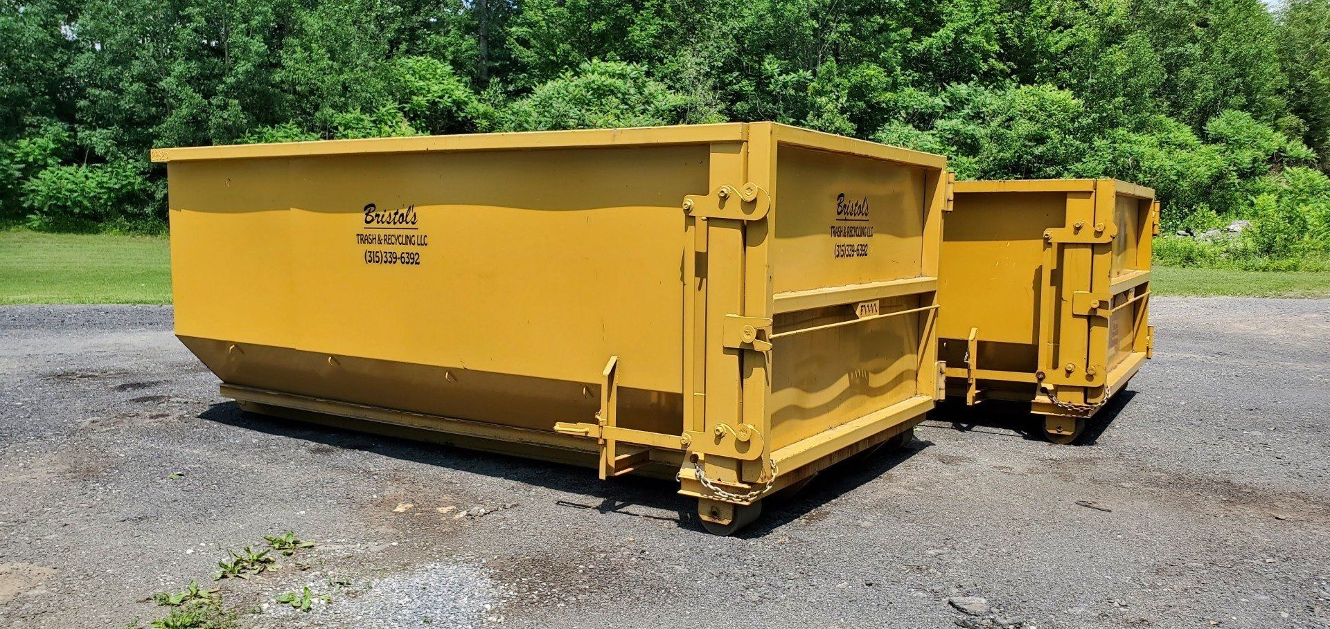 Dumpster — Roll Off Container Unloading Yard Waste in Taberg, NY