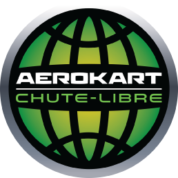 Un logo vert et noir pour aerokart chute libre