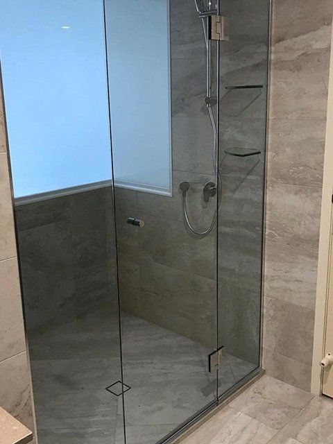 Glass Shower Panels — Suncoast Shower & Security Screens in Marcoola, QLD