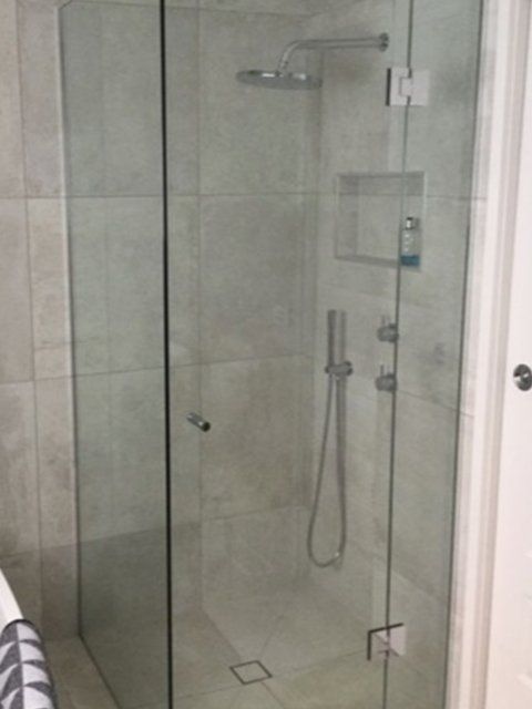 Framed Glass Shower — Suncoast Shower & Security Screens in Marcoola, QLD