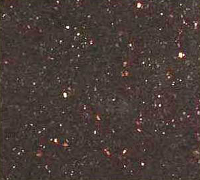 Black granite countertop with flecks of gold.