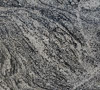 Gray granite with swirling patterns of lighter and darker tones.