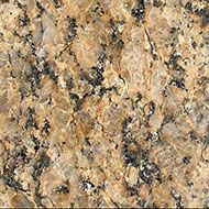 Golden granite with dark gray and black flecks.