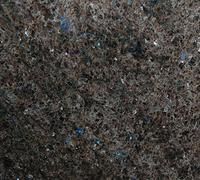 Dark speckled granite, showing varying shades of gray and black with hints of blue.