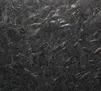 Dark gray, textured surface with many raised, irregular shapes.
