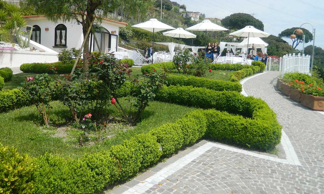 Location romantica con giardino