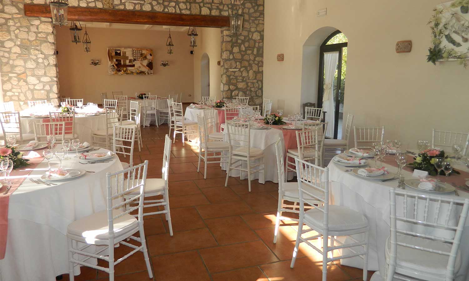 Sala allestita per evento