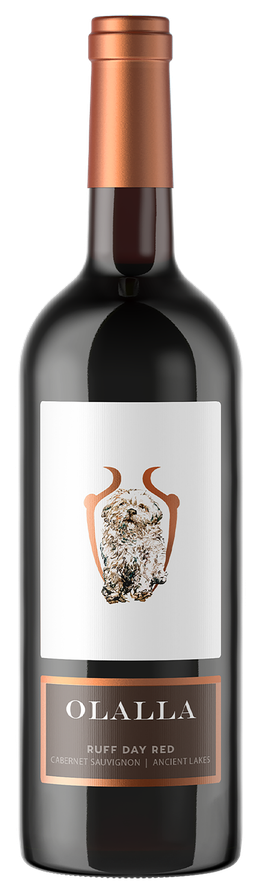 A label for olalla ruff day red red wine