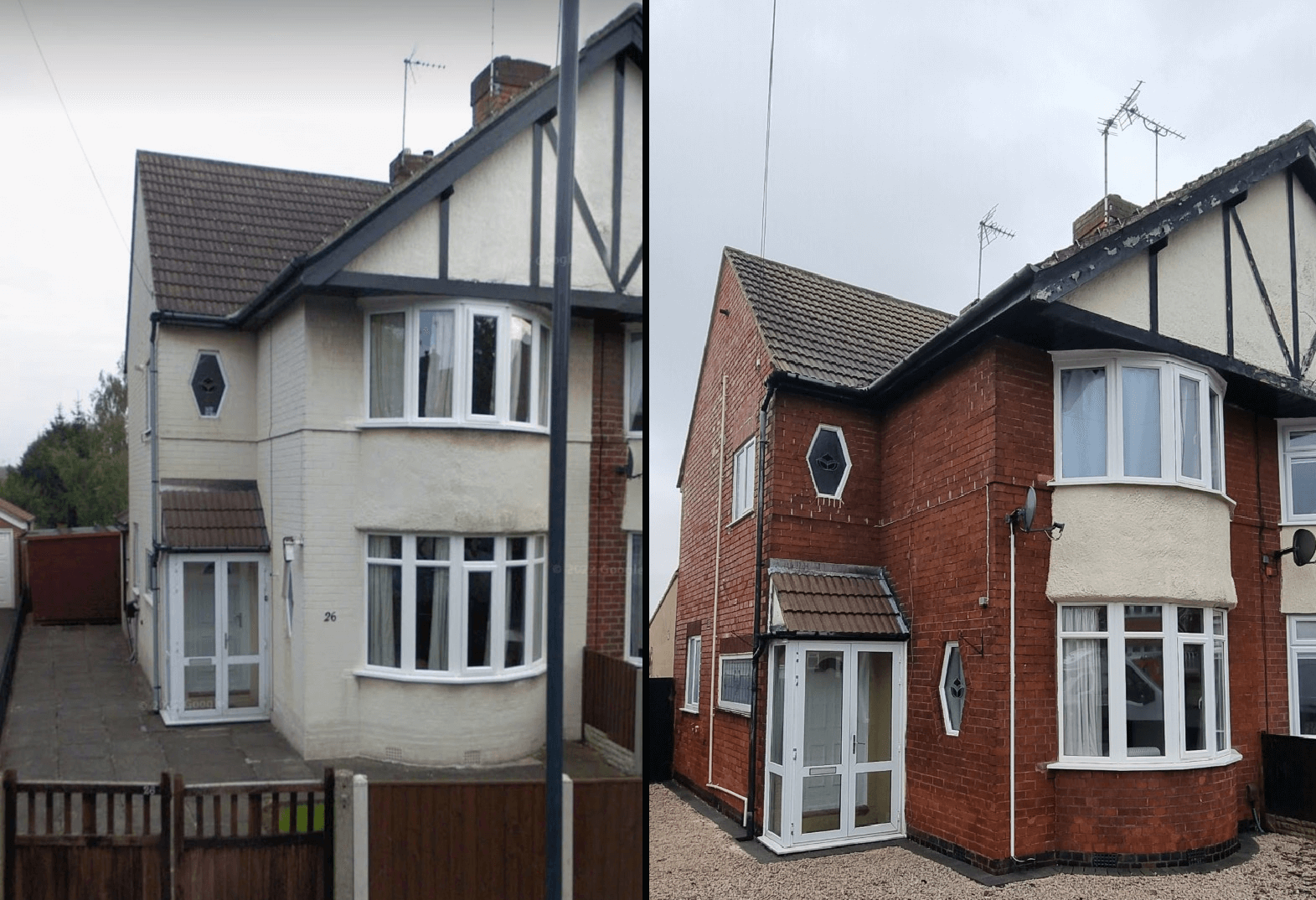Paint Removal Brick house