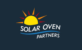 Logo for Solar Oven Partners with a sun graphic and the company name.
