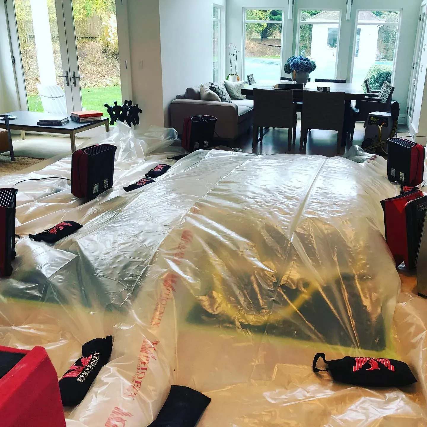 Hardwood Flood Drying Long Island