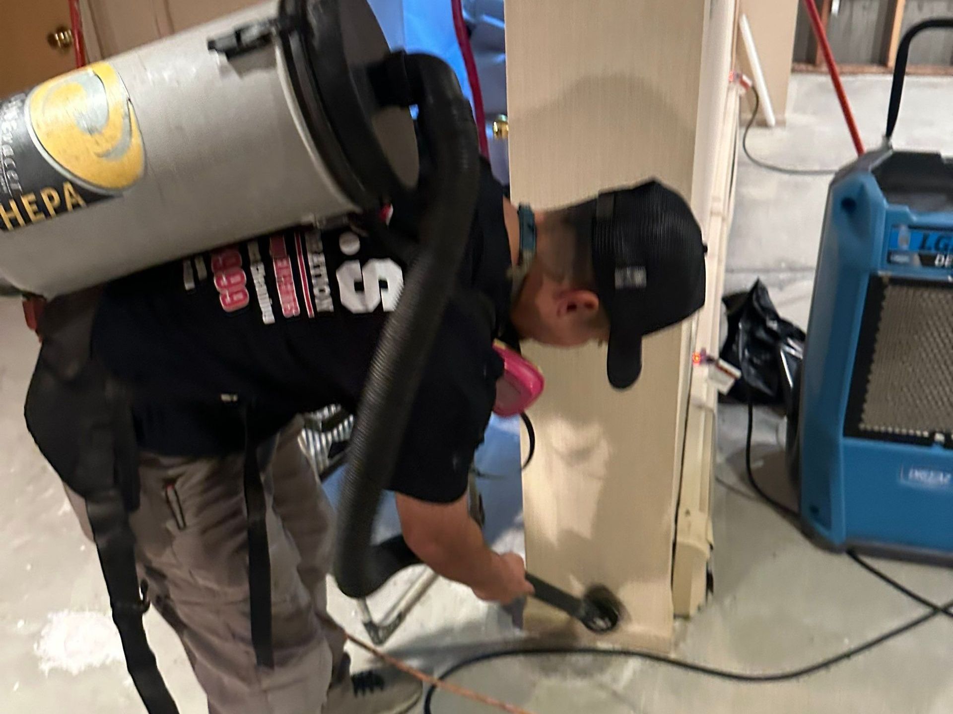HEPA mold vacuuming at a home in Setauket NY