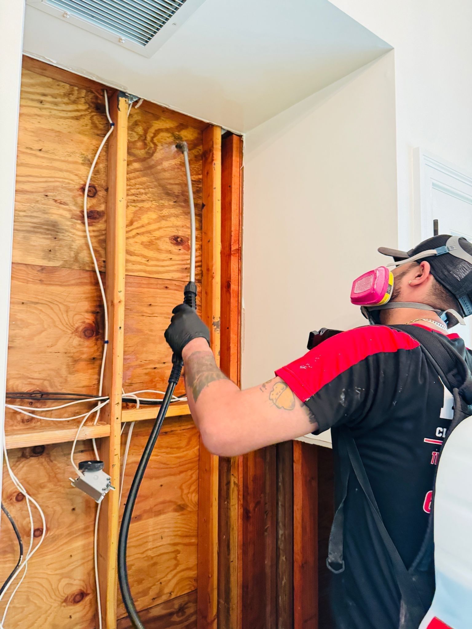 Mold growing on interior walls due to high humidity in a Long Island home