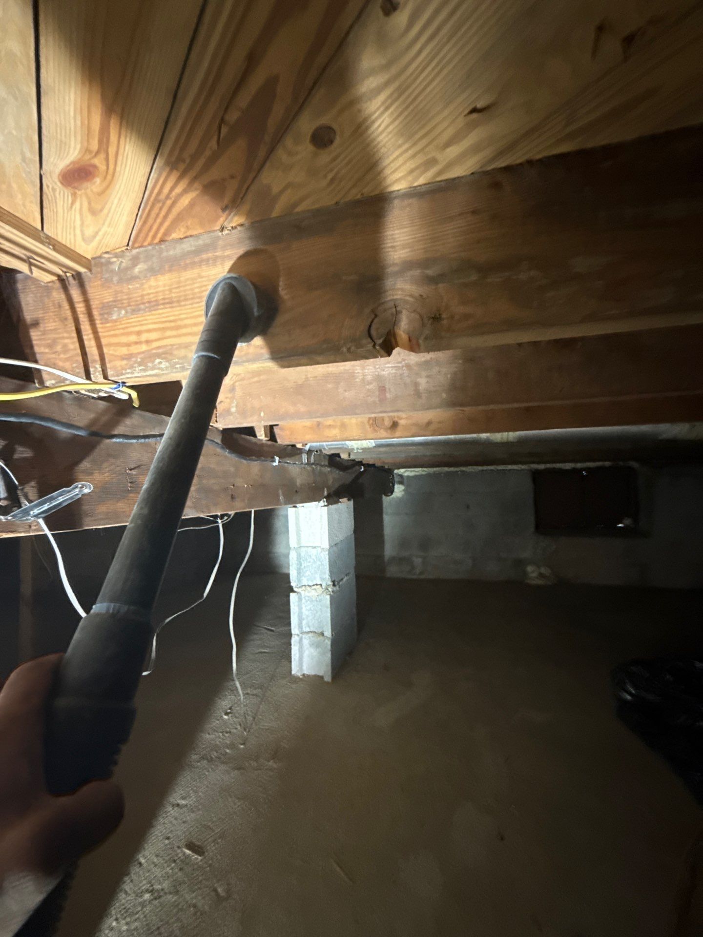 mold remediation vacuuming at a home in Melville New York 