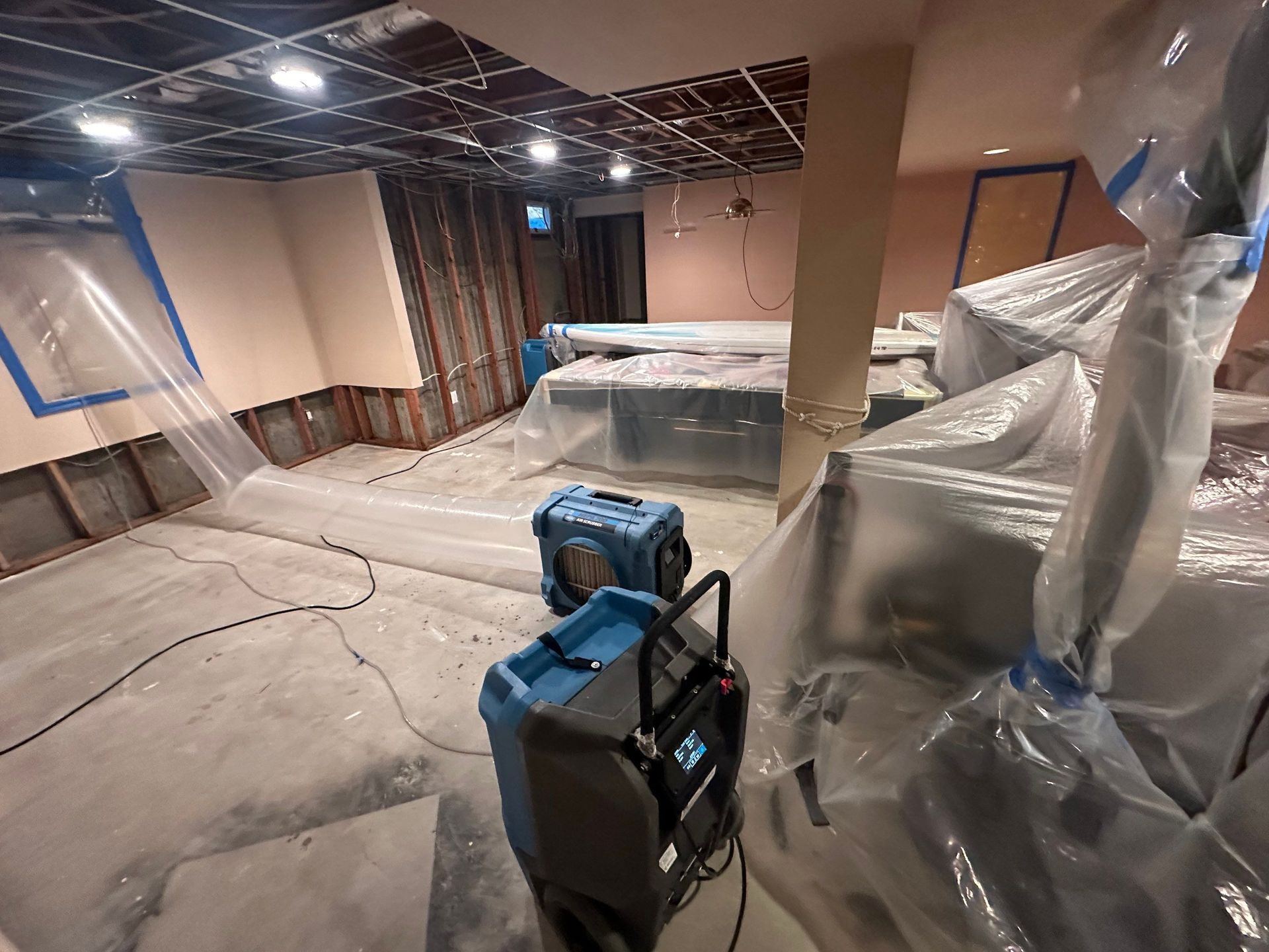 water damage restoration at a home in Setauket NY