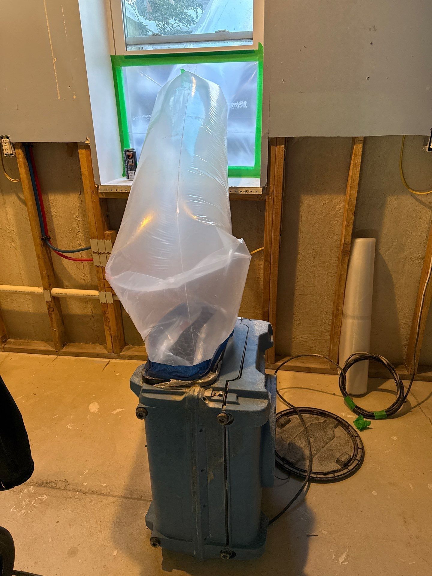 Basement mold remediation at home in Westhampton NY