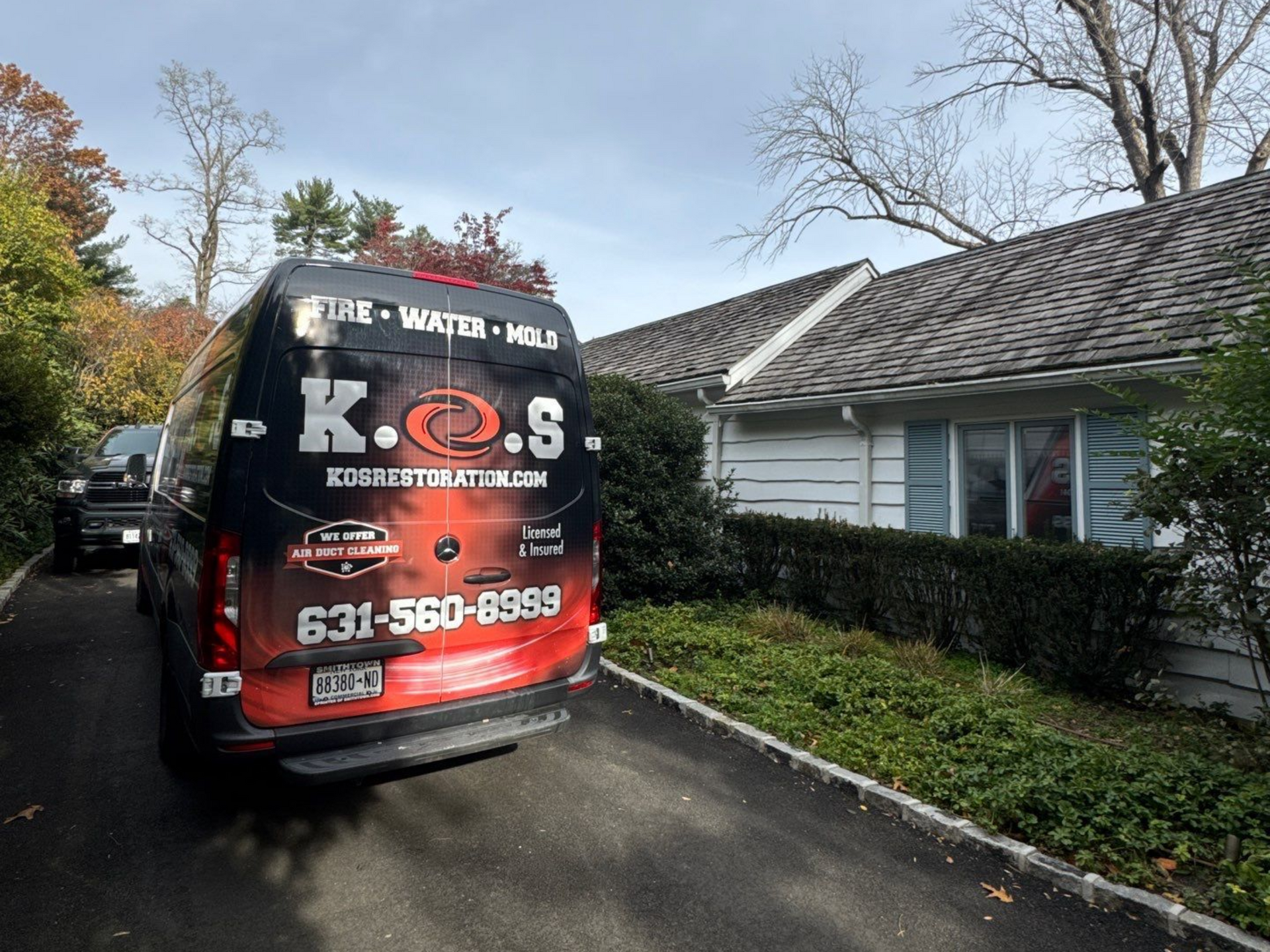 Attic mold remediation at a home in Locust Valley NY by K.O.S. Restoration 