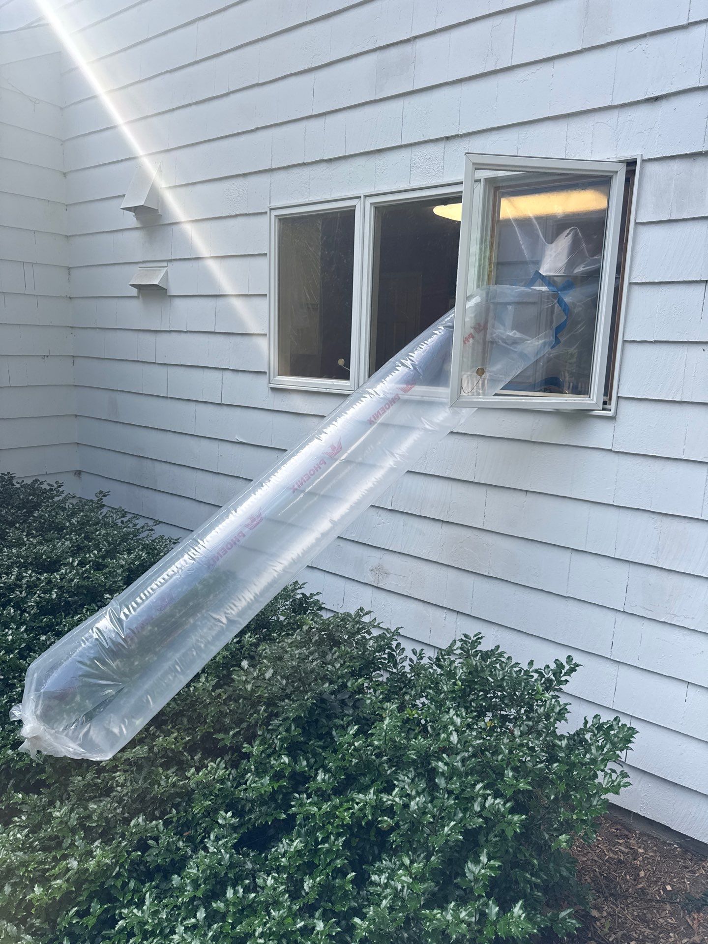 Air scrubbers used during asbestos removal on Long Island 