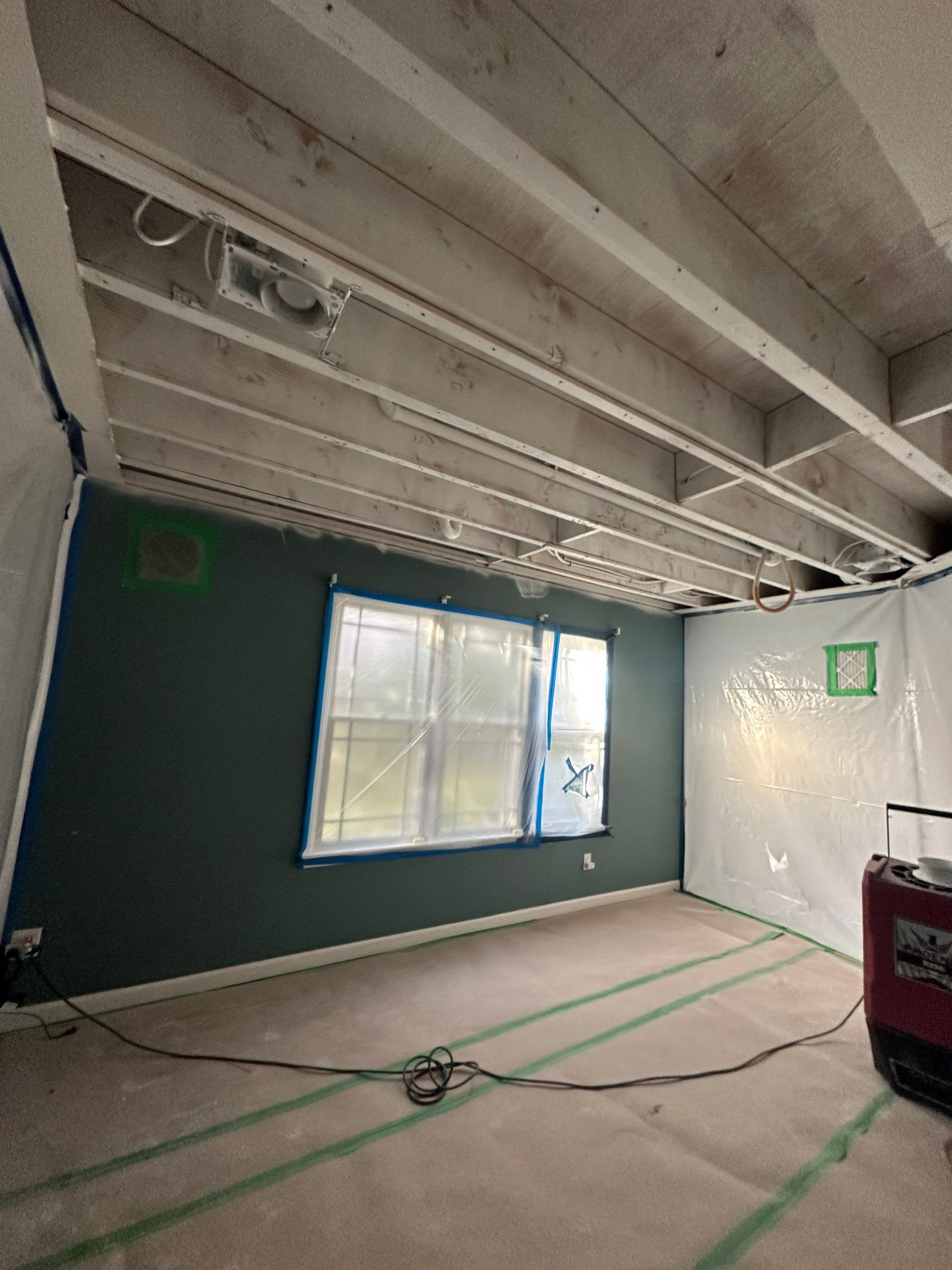 Completed mold encapsulation at a home in Greenlawn New York