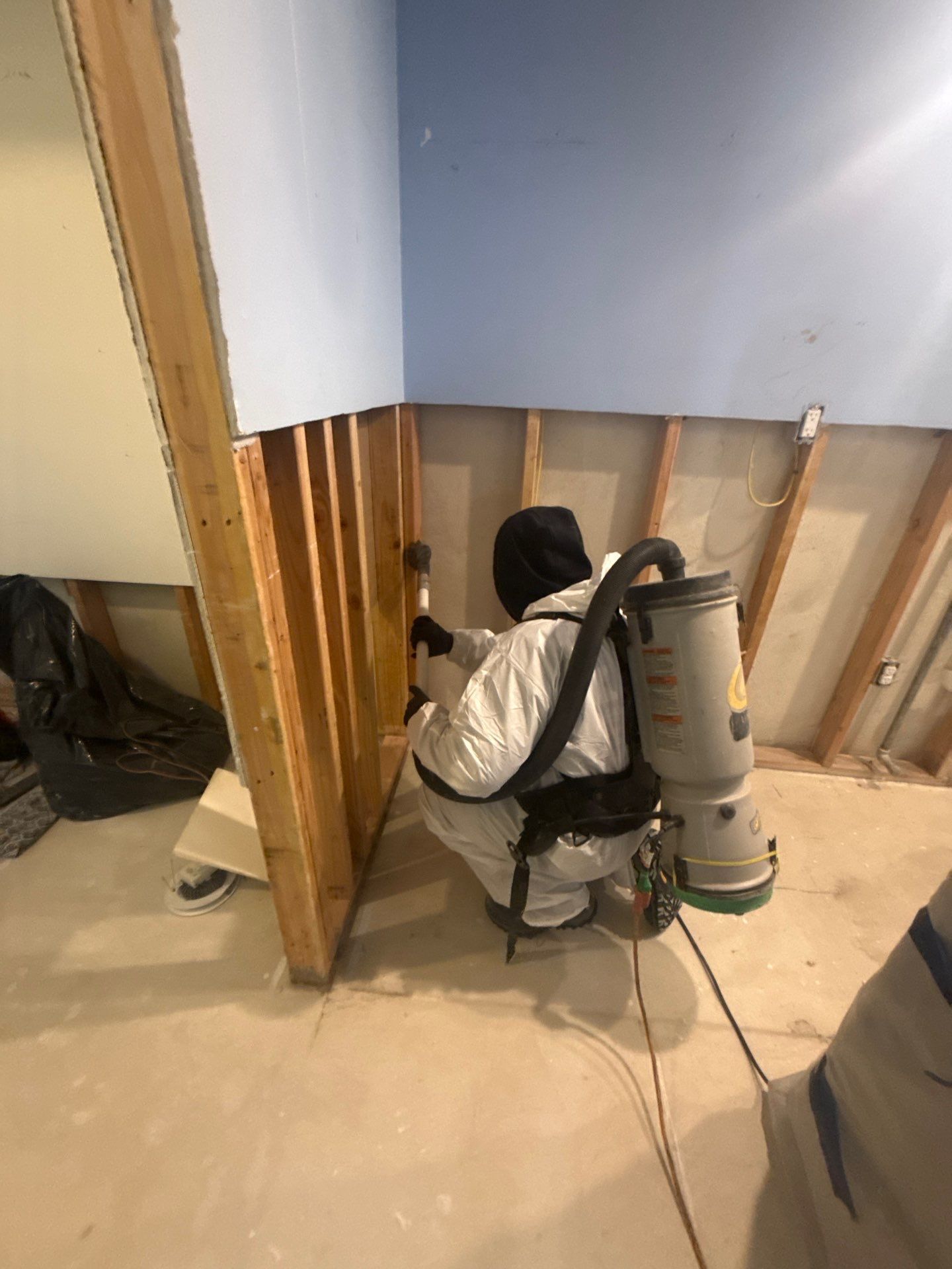 HEPA vacuuming of mold at home in Westhampton NY