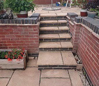 Garden walls and steps