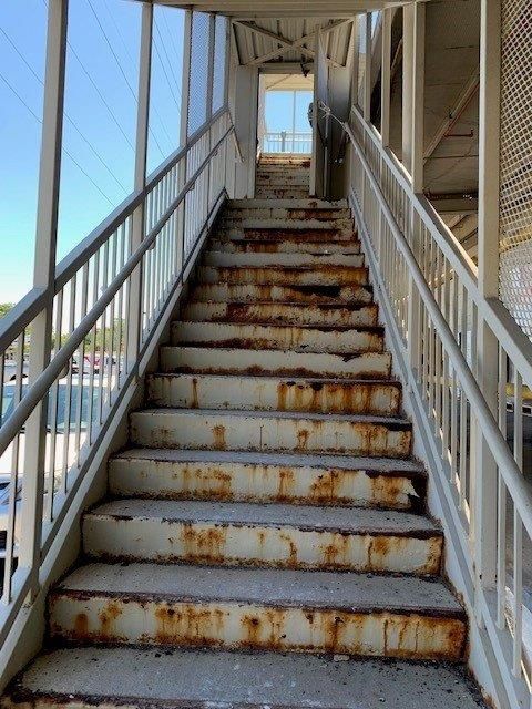 Rusty White Stairs — Richmond, VA — Westend Machine & Welding Inc.