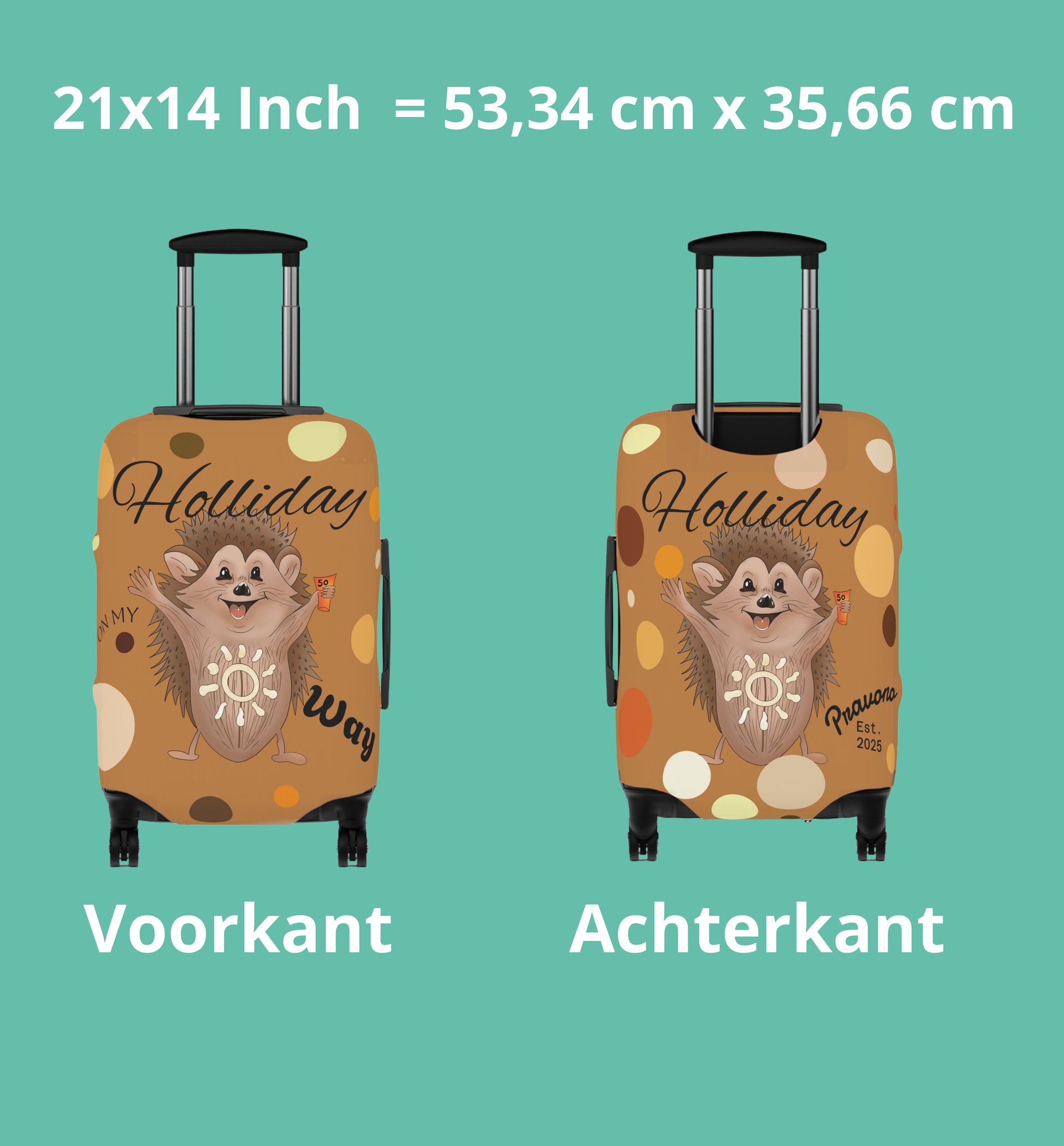 Unieke Egel Beschermhoes voor je koffer!