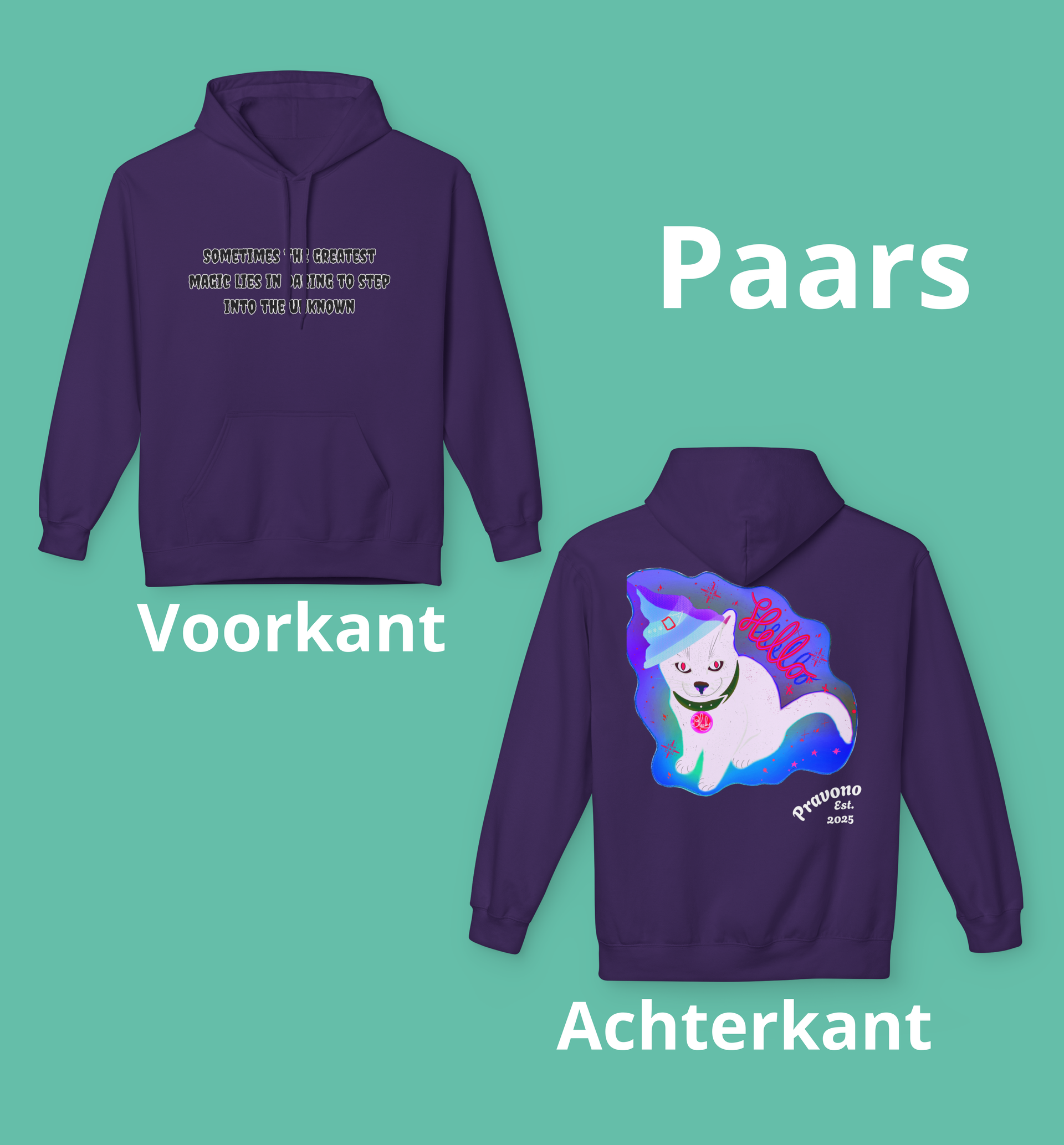 De magische kat hoody 04: geeft je warmte en moed!