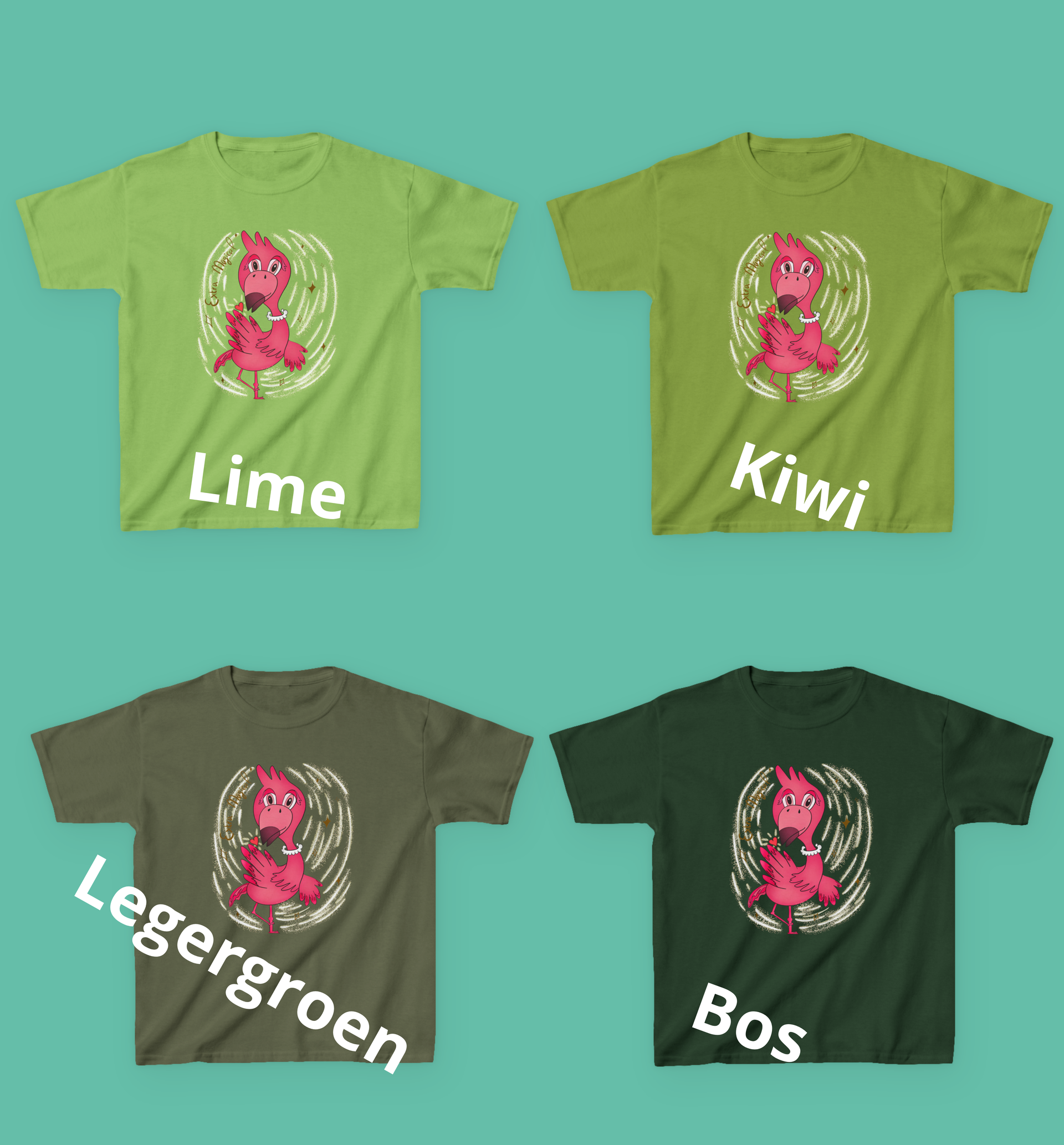 Kinder T-shirt Flamingo