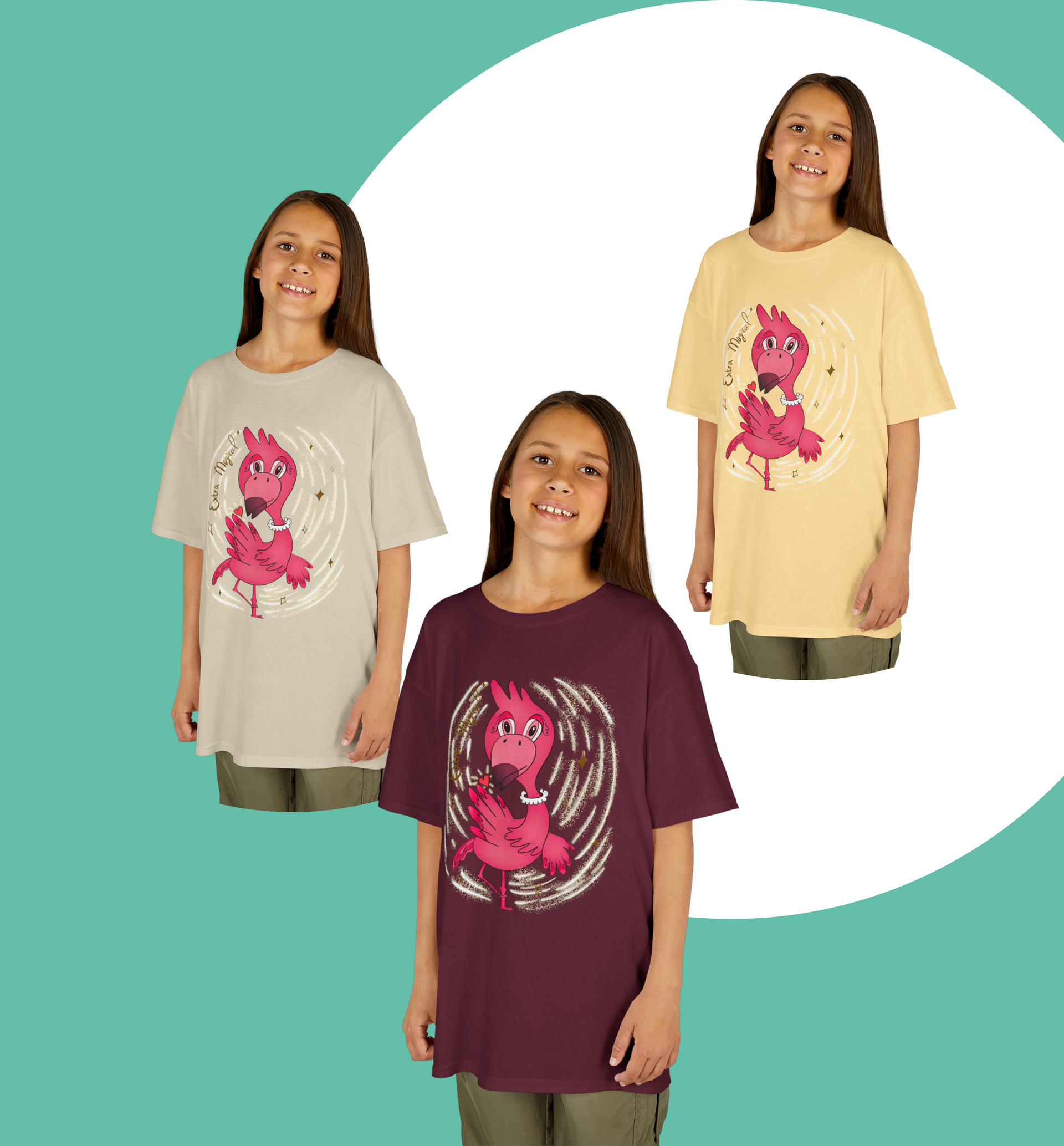 Kinder T-shirt Flamingo