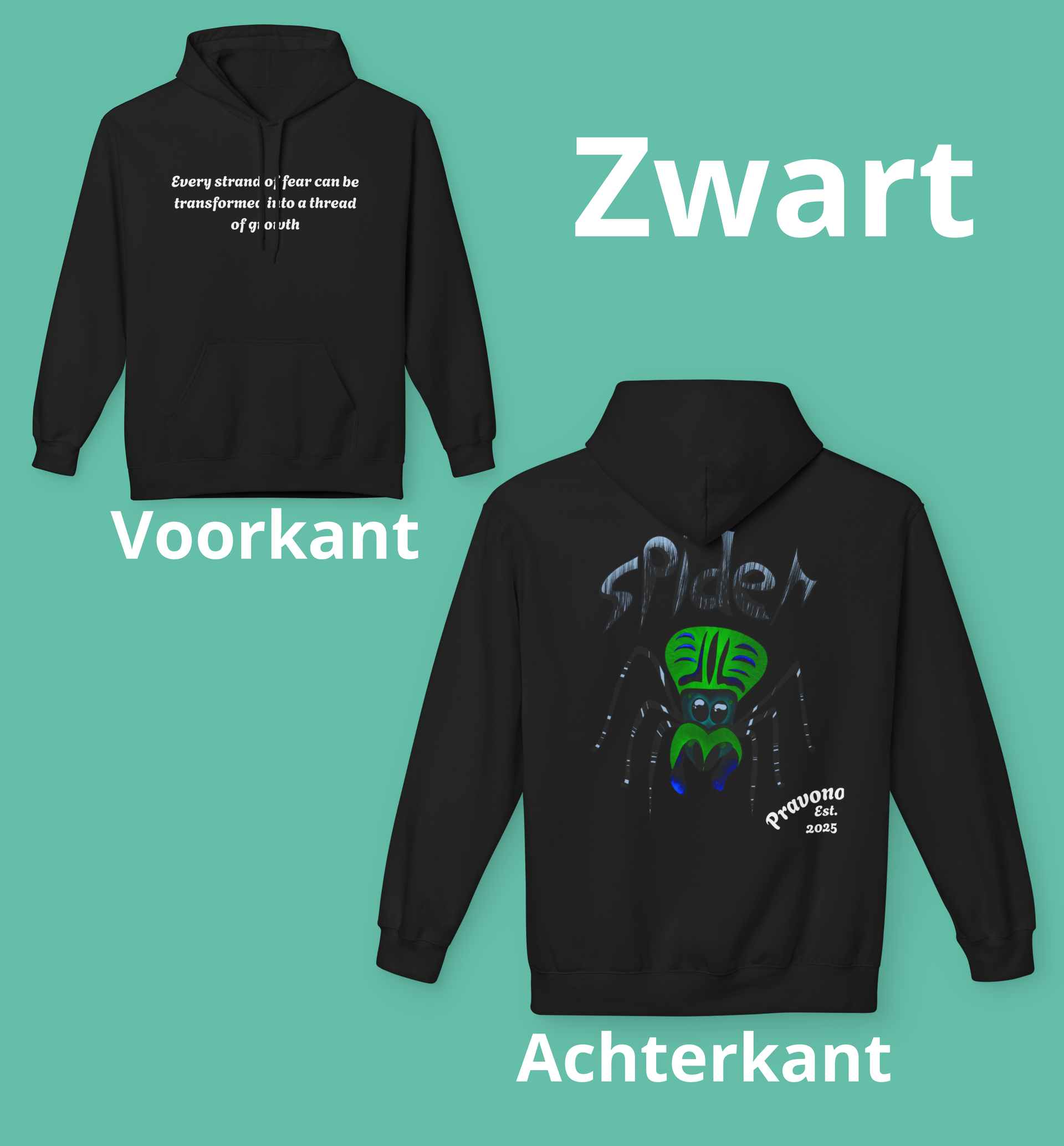 Youth Thread spin Hoodie03 Transform Fear into Freedom by Pravono