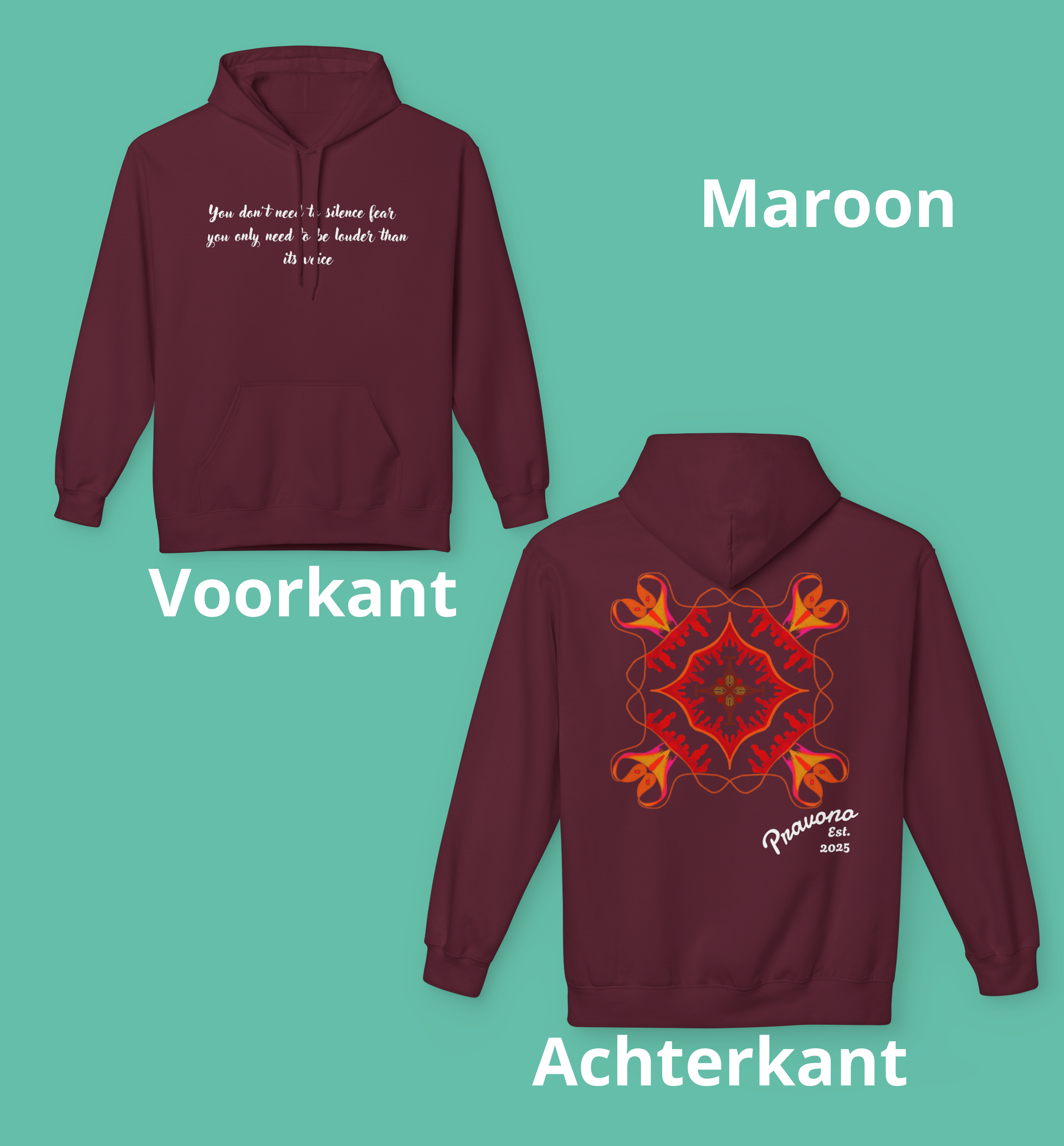 Maneye03 Halloween Hoodie, Laat Angst Fluisteren en Jouw Stem Schijnen.