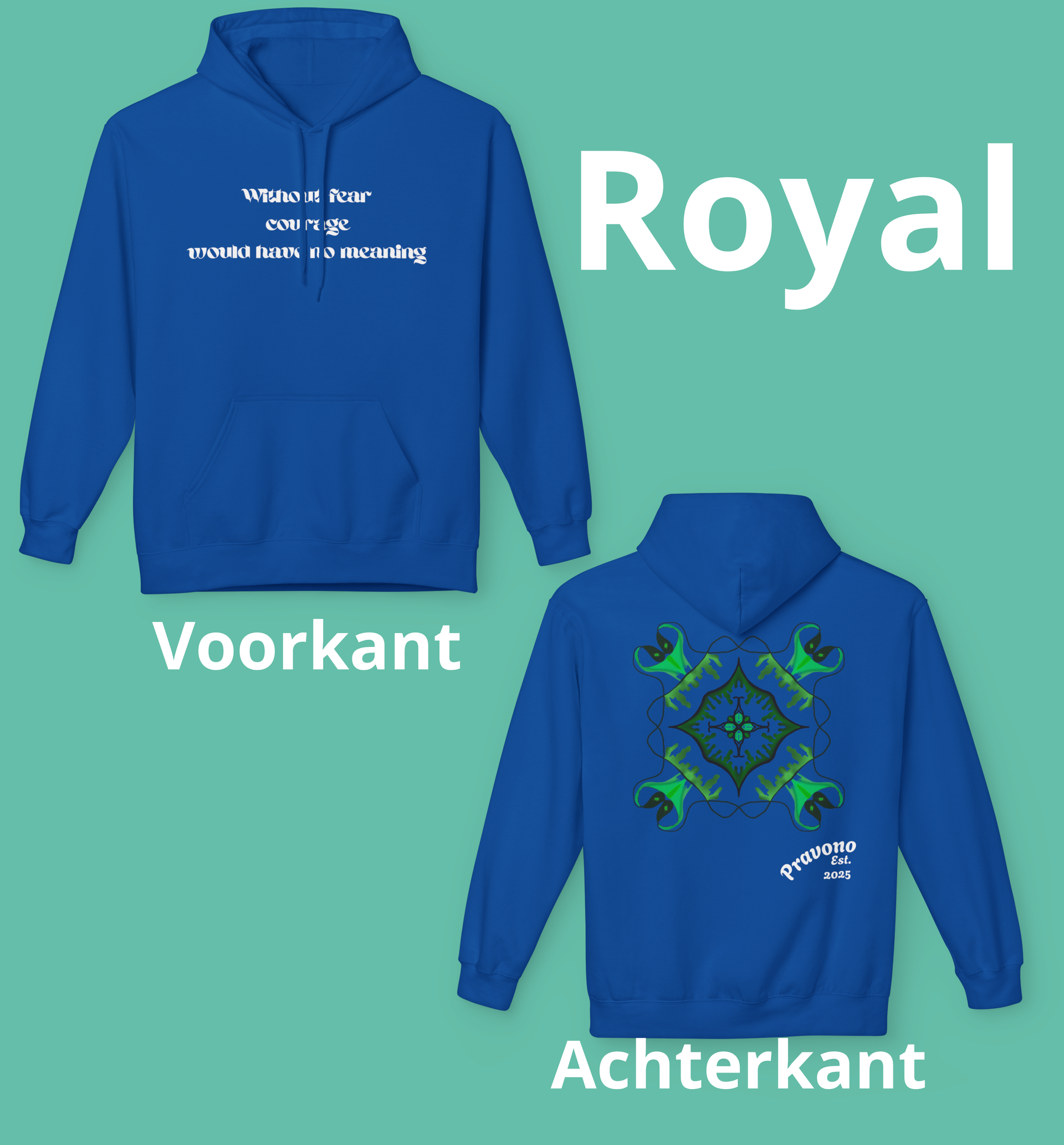 Maneye05 Halloween Hoody, waar angst Is ontstaat ware moed!